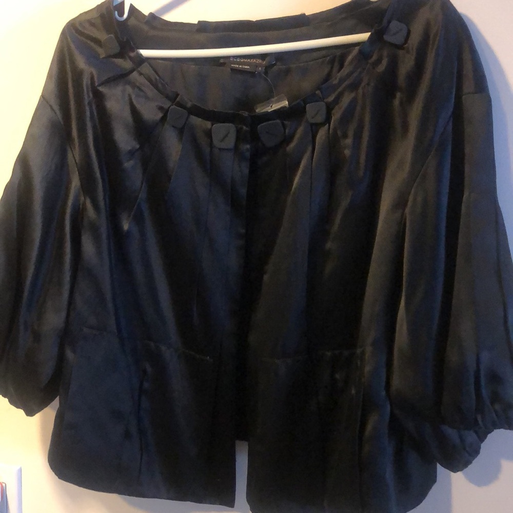 New BCBG Jewel neck jacket